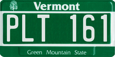VT license plate PLT161