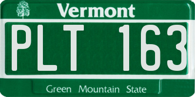 VT license plate PLT163