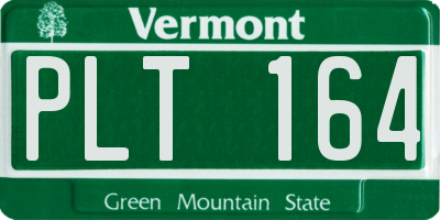 VT license plate PLT164