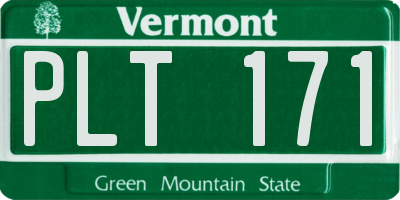 VT license plate PLT171