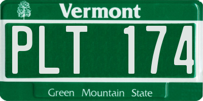 VT license plate PLT174