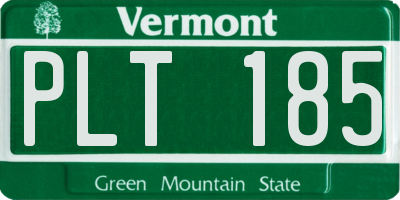 VT license plate PLT185