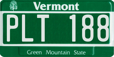 VT license plate PLT188