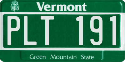 VT license plate PLT191