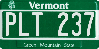 VT license plate PLT237