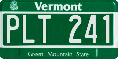 VT license plate PLT241
