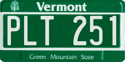 VT license plate PLT251