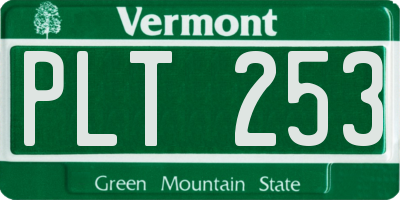 VT license plate PLT253
