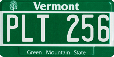 VT license plate PLT256