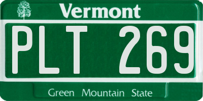 VT license plate PLT269