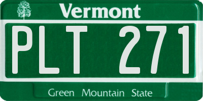 VT license plate PLT271