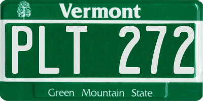 VT license plate PLT272