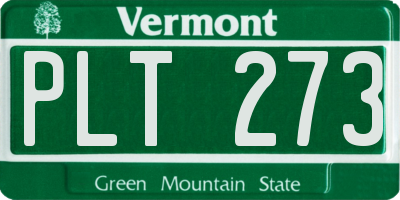 VT license plate PLT273