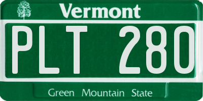 VT license plate PLT280