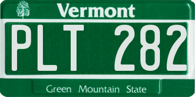 VT license plate PLT282