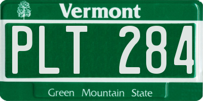 VT license plate PLT284
