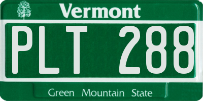 VT license plate PLT288