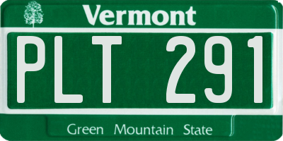 VT license plate PLT291