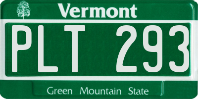 VT license plate PLT293