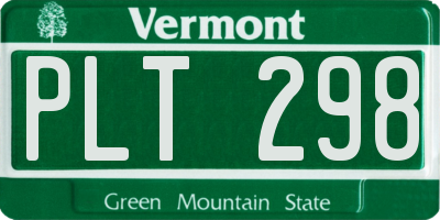 VT license plate PLT298