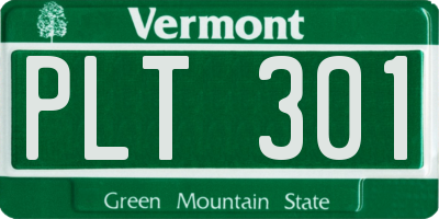VT license plate PLT301