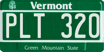 VT license plate PLT320
