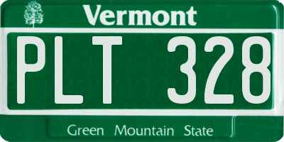 VT license plate PLT328