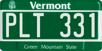 VT license plate PLT331