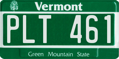VT license plate PLT461