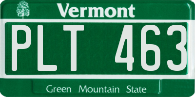 VT license plate PLT463