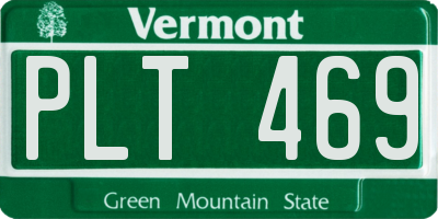 VT license plate PLT469