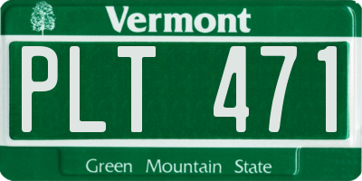VT license plate PLT471