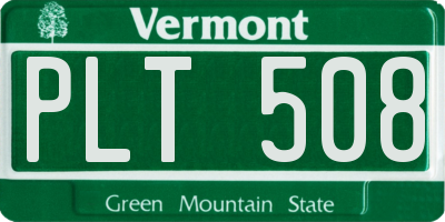 VT license plate PLT508