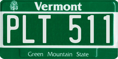 VT license plate PLT511