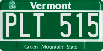VT license plate PLT515
