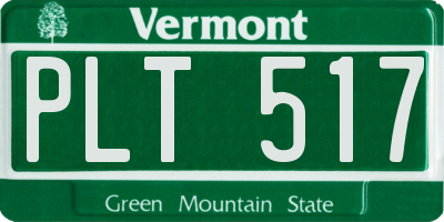 VT license plate PLT517