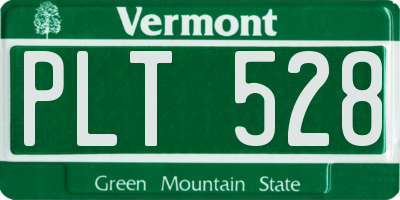 VT license plate PLT528