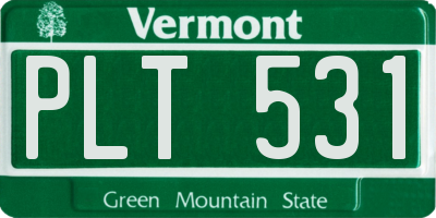 VT license plate PLT531