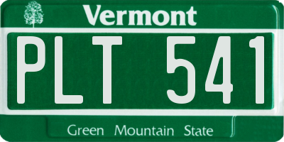 VT license plate PLT541