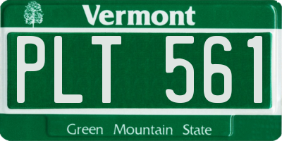 VT license plate PLT561