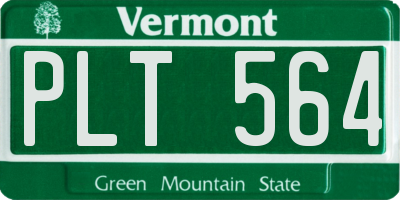 VT license plate PLT564