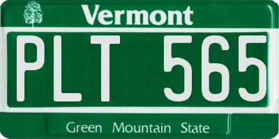 VT license plate PLT565