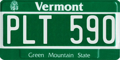 VT license plate PLT590