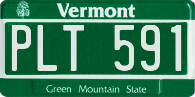 VT license plate PLT591