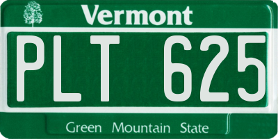 VT license plate PLT625