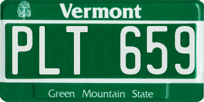VT license plate PLT659