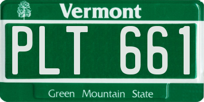 VT license plate PLT661