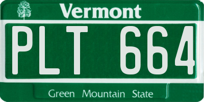 VT license plate PLT664