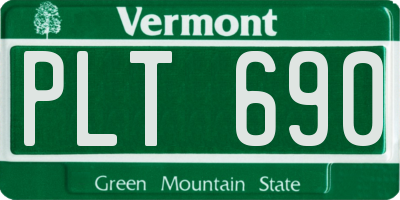 VT license plate PLT690