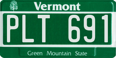 VT license plate PLT691